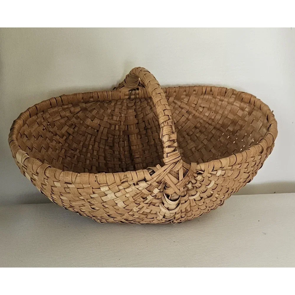 Mid Size Woven Split Ash Melon Basket 15
